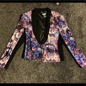 PURPLE FLORAL JACKET